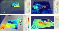 Per la modellizzazione orografica del terreno e degli edifici presenti nel PISQ sono stati utilizzati i seguenti file digitali: 18 file DTM dall'Istituto Geografico Militare; 48 file .dxf (2D e 3D) dal Servizio Informativo e Cartografico della Regione Sardegna.  